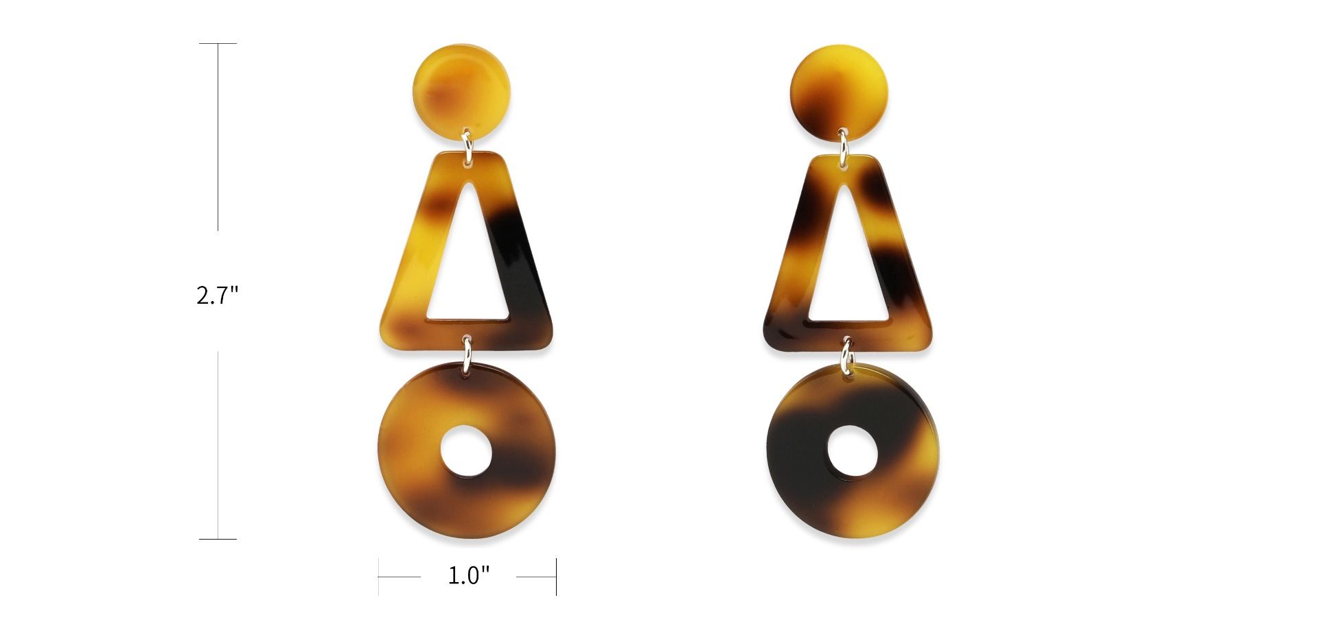 Melanie Geometric Earrings eyeglasses