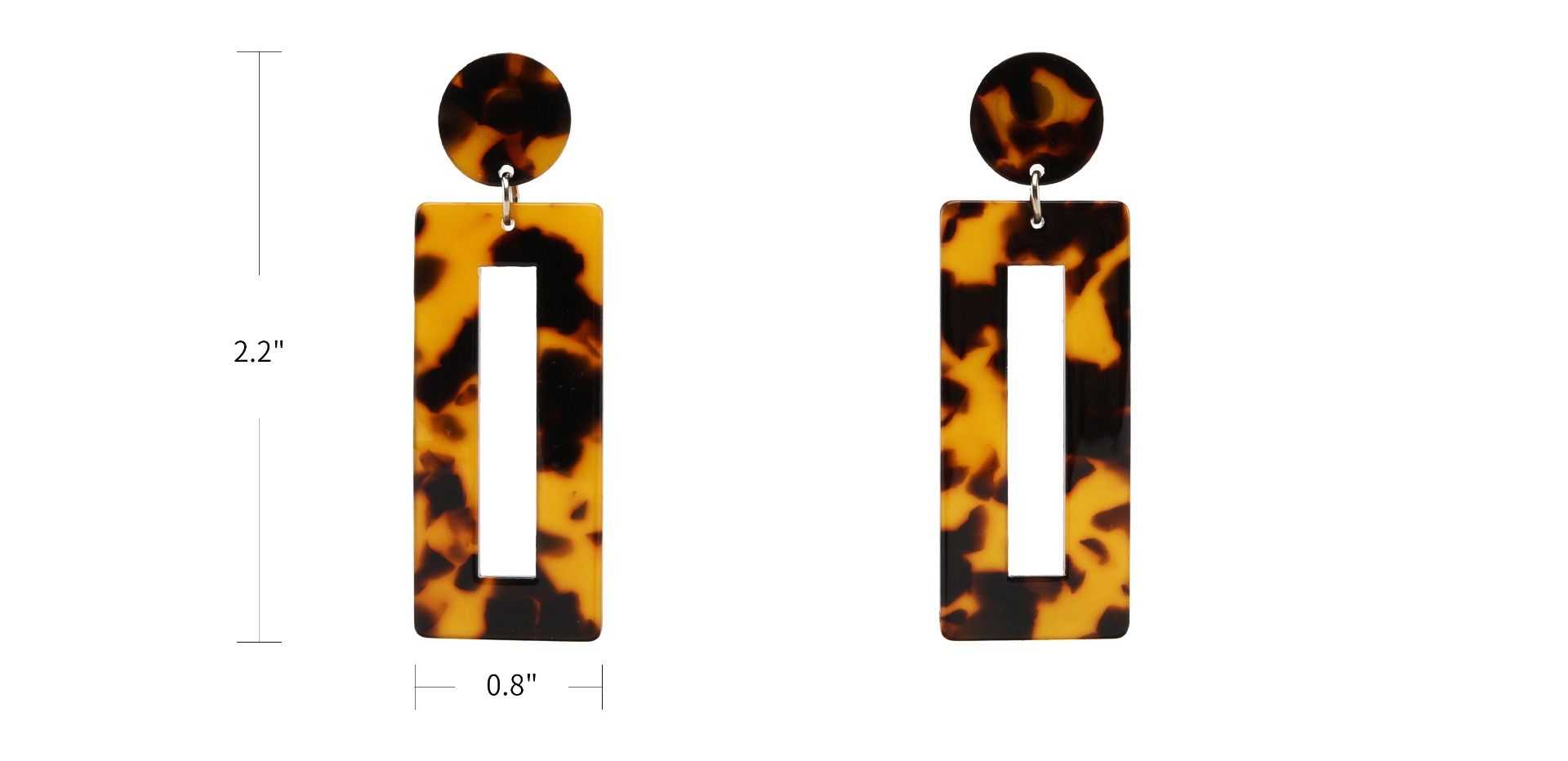 Lulu Rectangle Earrings eyeglasses